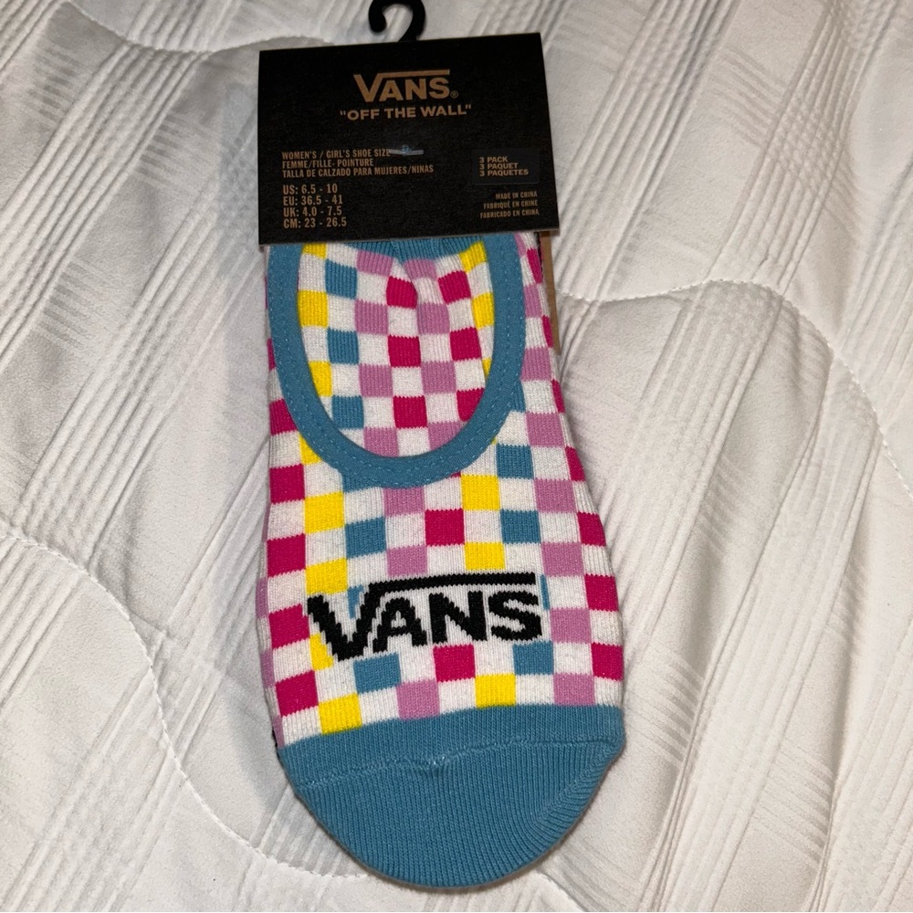 Vans Colorful Checkered No-Show Socks